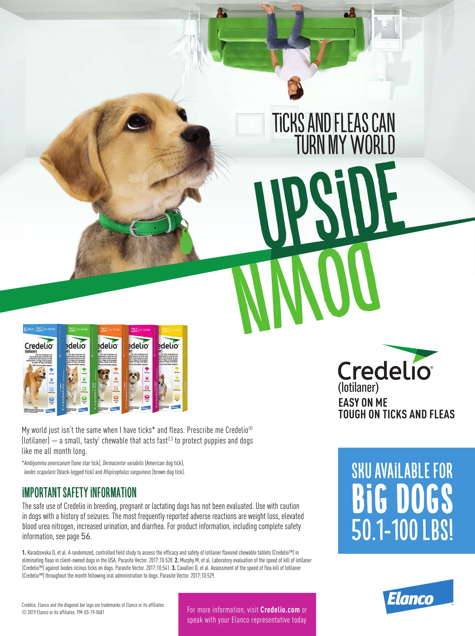 credelio weight ranges